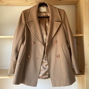 Fleurette 100% Italian Wool Camel Coat